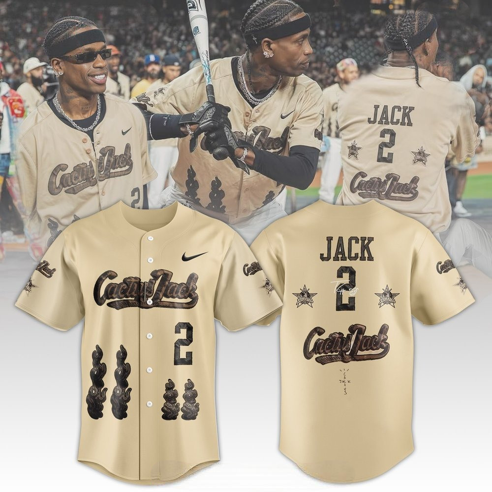 Travis Scott Cactus Jack Signature  Baseball Jersey Gifts For Music Enthusiasts