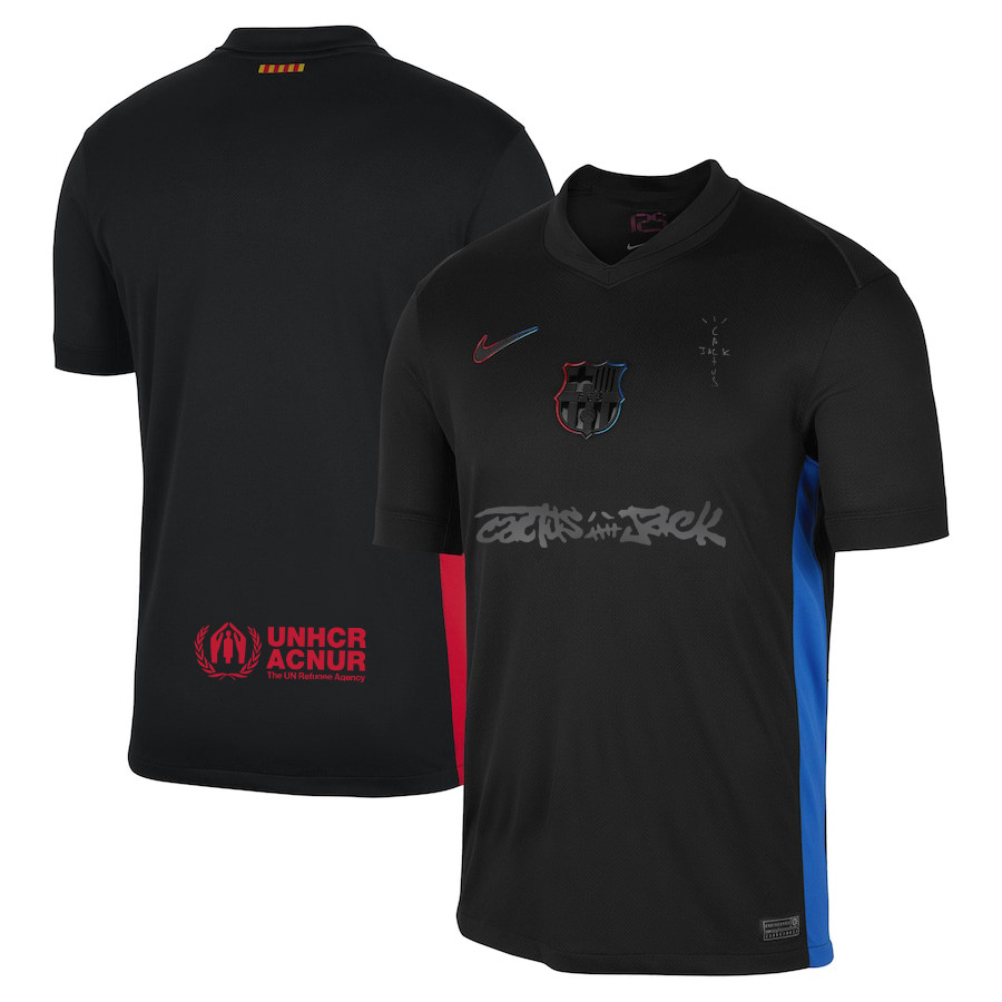 Travis Scott x FC Barcelona Match Away Cactus Jack Jersey 2025 Cactus Jack Merch Fan Gifts