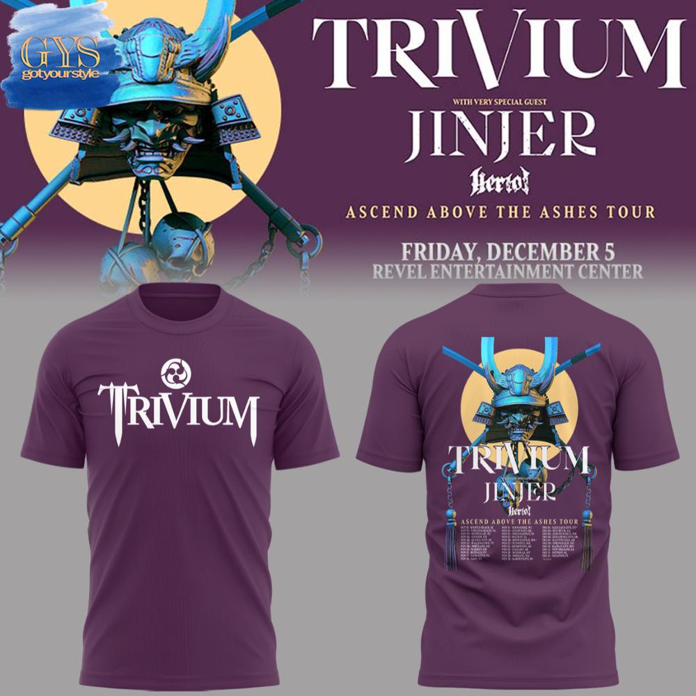 Trivium Ascend Above The Ashes Tour T-Shirt Premium Merchandises