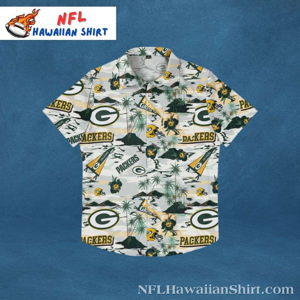 Tropical Playbook - Green Bay Packers Tropical Hawaiian Shirt Gift For Sport Music Fans