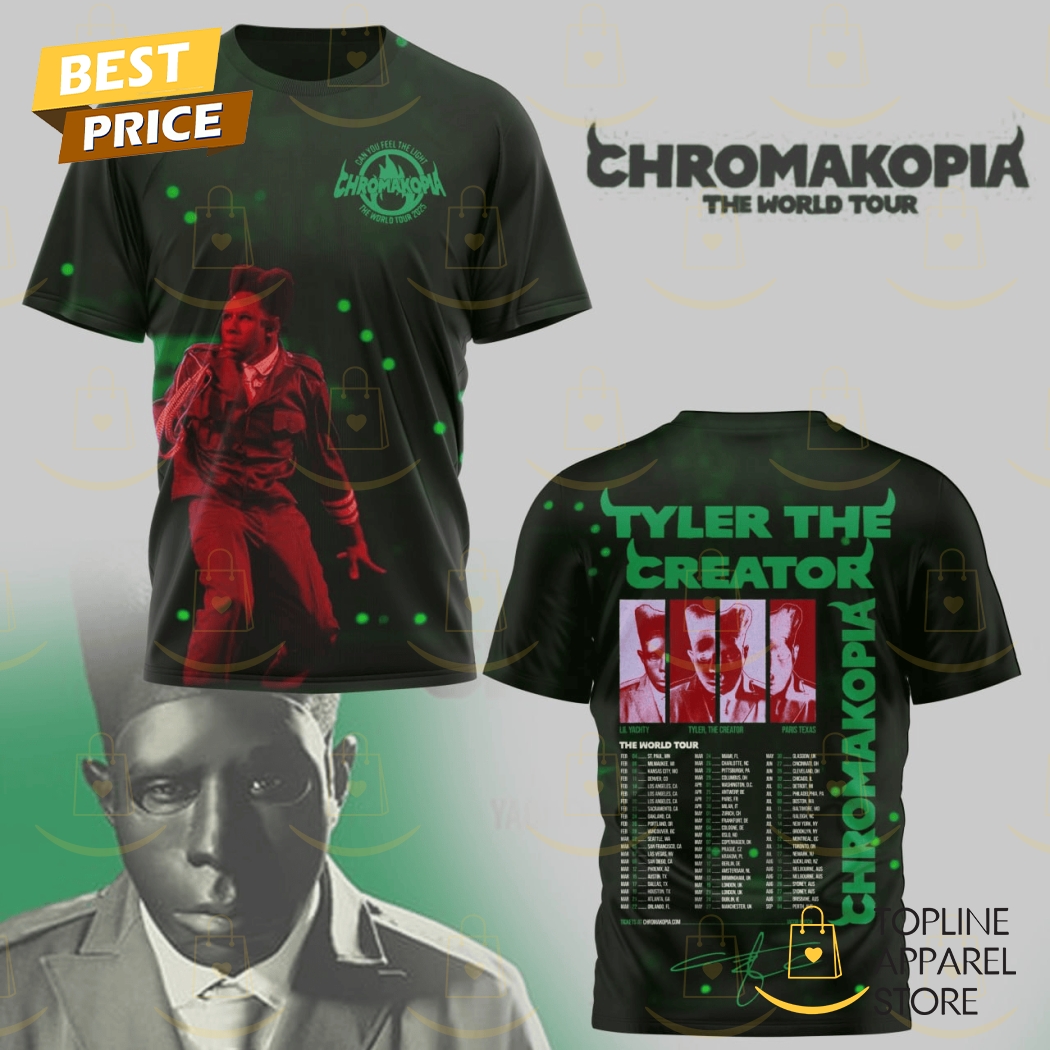Tyler The Creator - Chromakopia The World Tour 3D T-Shirt Gift For Sport Music Fans