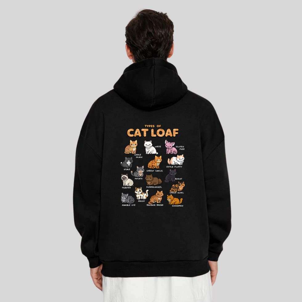 Types of Cat Loaf Cute Kitten Kawaii Cats, Cat Lover Hoodie