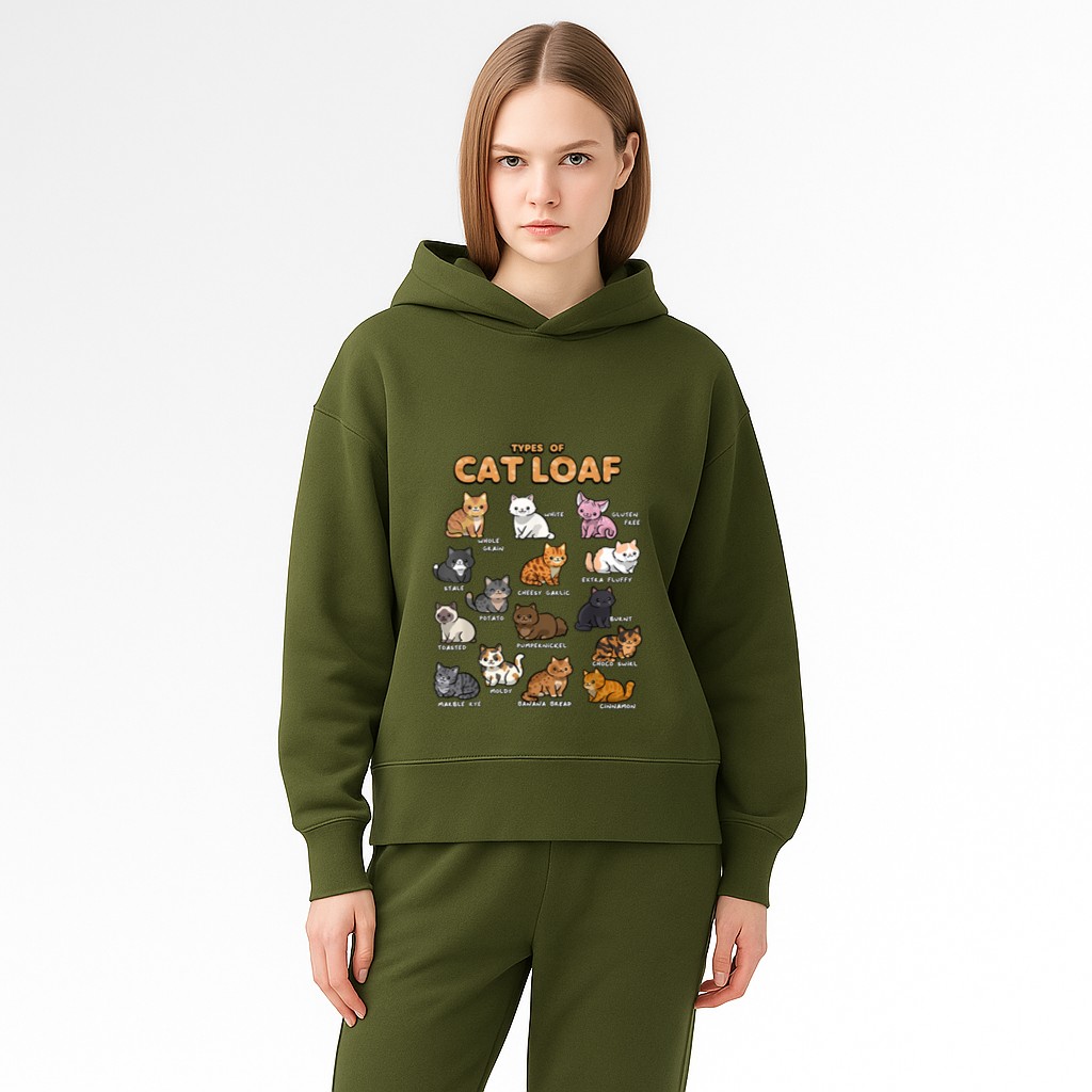 Types of Cat Loaf Cute Kitten Kawaii Cats, Cat Lover Hoodie