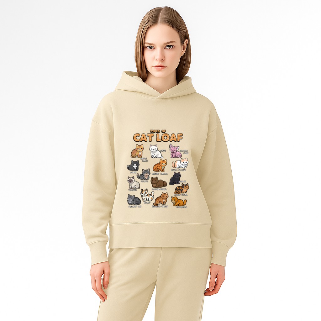 Types of Cat Loaf Cute Kitten Kawaii Cats, Cat Lover Hoodie