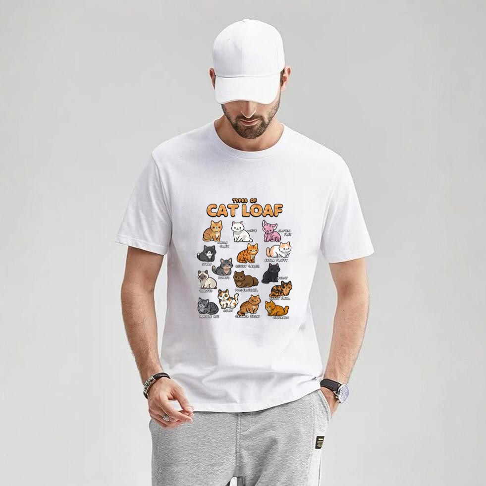 Types of Cat Loaf Cute Kitten Kawaii Cats, Cat Lover T-Shirt