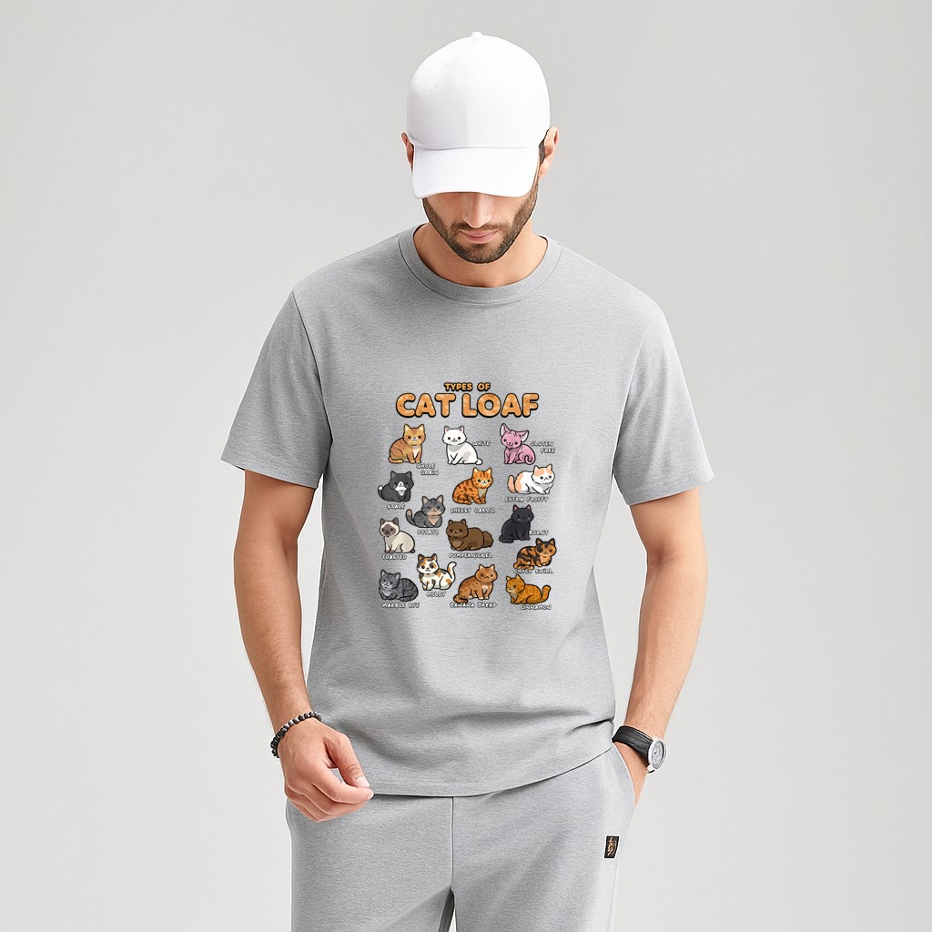 Types of Cat Loaf Cute Kitten Kawaii Cats, Cat Lover T-Shirt