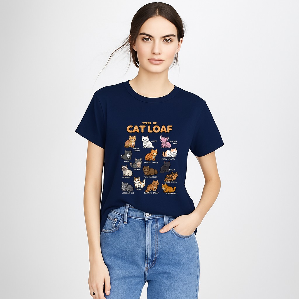 Types of Cat Loaf Cute Kitten Kawaii Cats, Cat Lover T-Shirt
