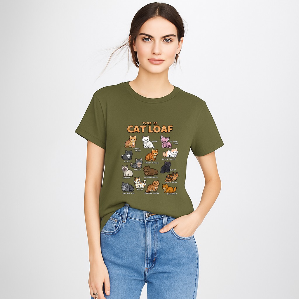 Types of Cat Loaf Cute Kitten Kawaii Cats, Cat Lover T-Shirt