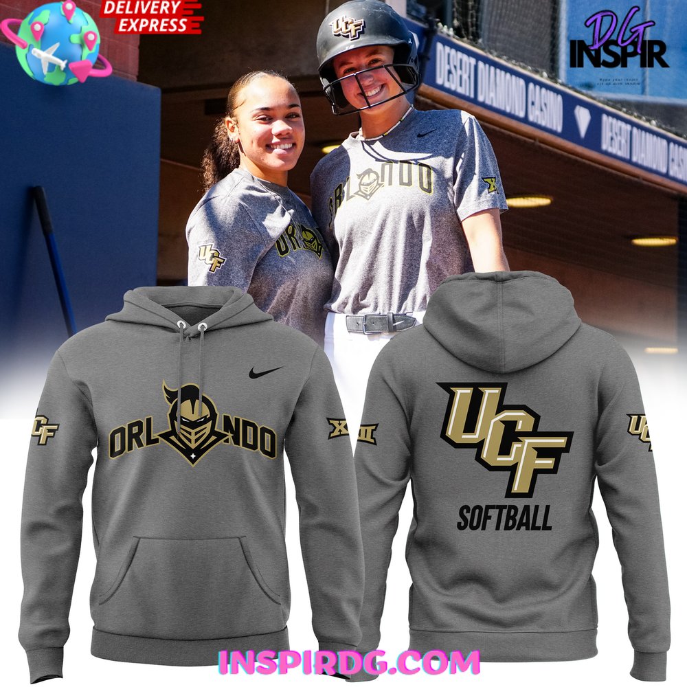 UCF Knights Softball 2025 Grey Hoodie