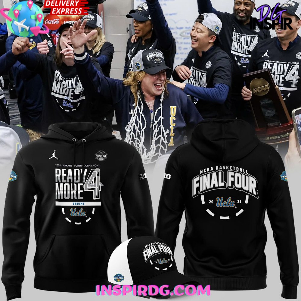 UCLA Bruins 2025 Final Four Regional Champions Locker Room Hoodie