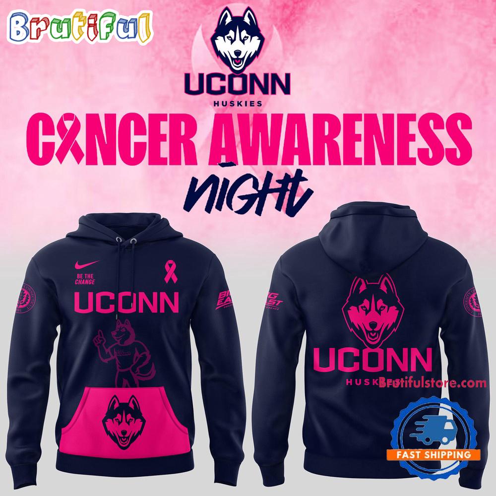 Uconn Huskies Basketball x Fight Night Cancer Limited Edition 2025 Hoodie
