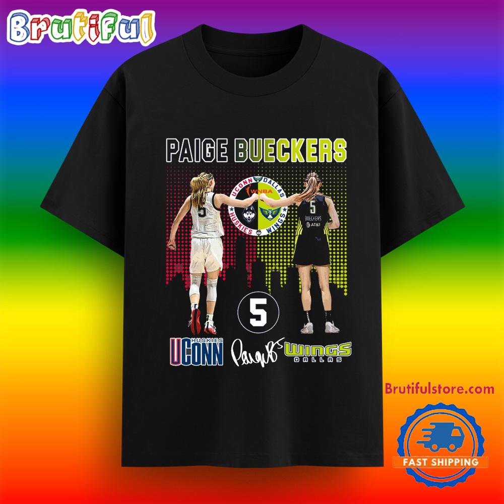 UConn Huskies Paige Bueckers Signature 2025 T Shirt