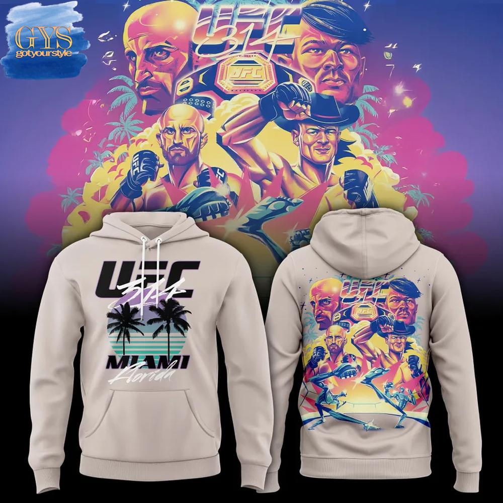 UFC Miami Artist Series Limited Edition Hoodie Premium Merchandises