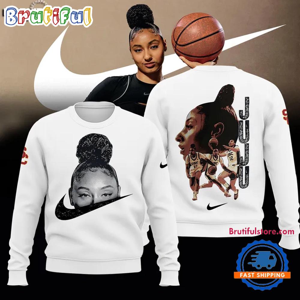 USC Trojans Womens Basketball JuJu Watkins 3D Print White Sweatshirt