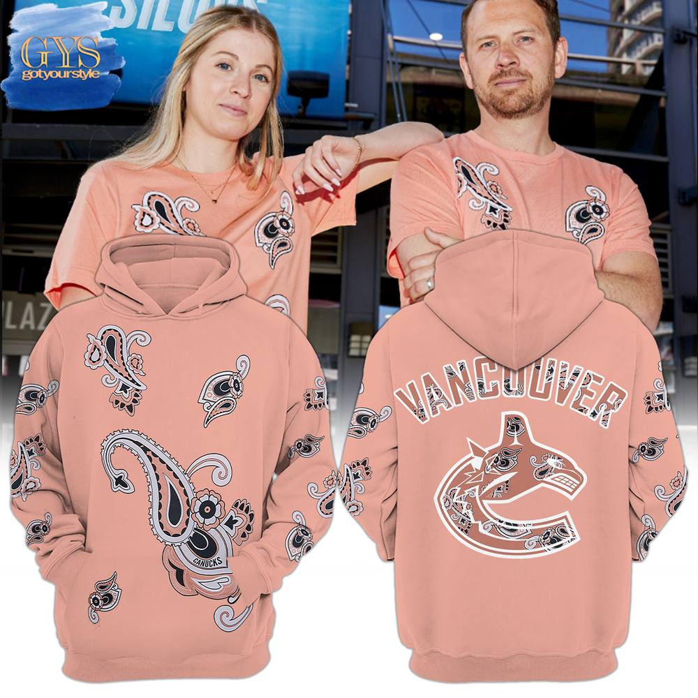 Vancouver Canucks Hockey Paisley Limited Edition Hoodie
