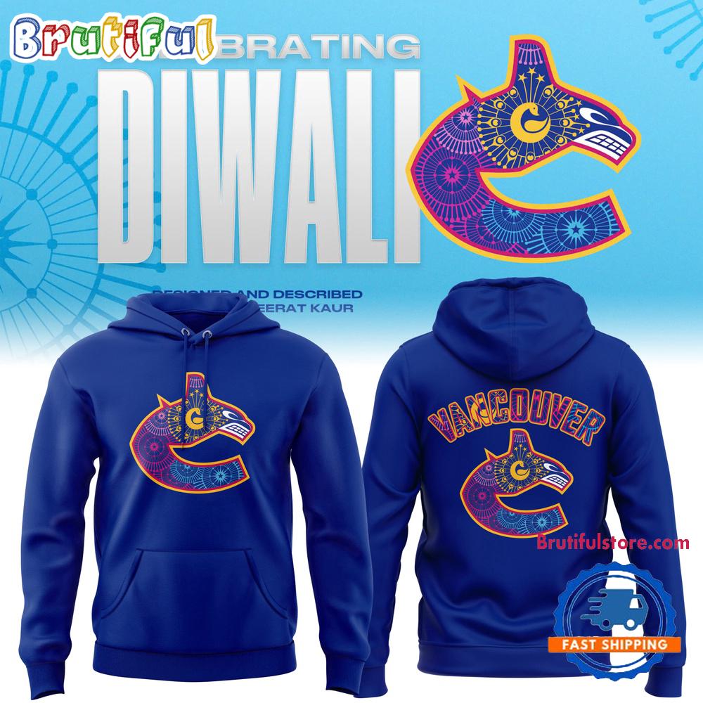 Vancouver Canucks Special Diwali Night Hoodie