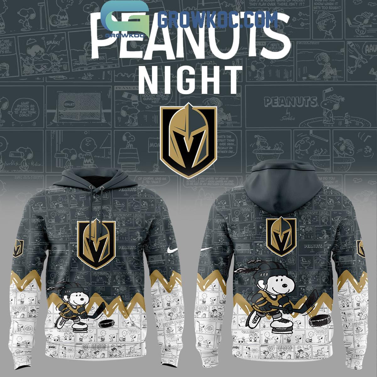 Vegas Golden Knights 75th Anniversary of Peanuts Hoodie T Shirt