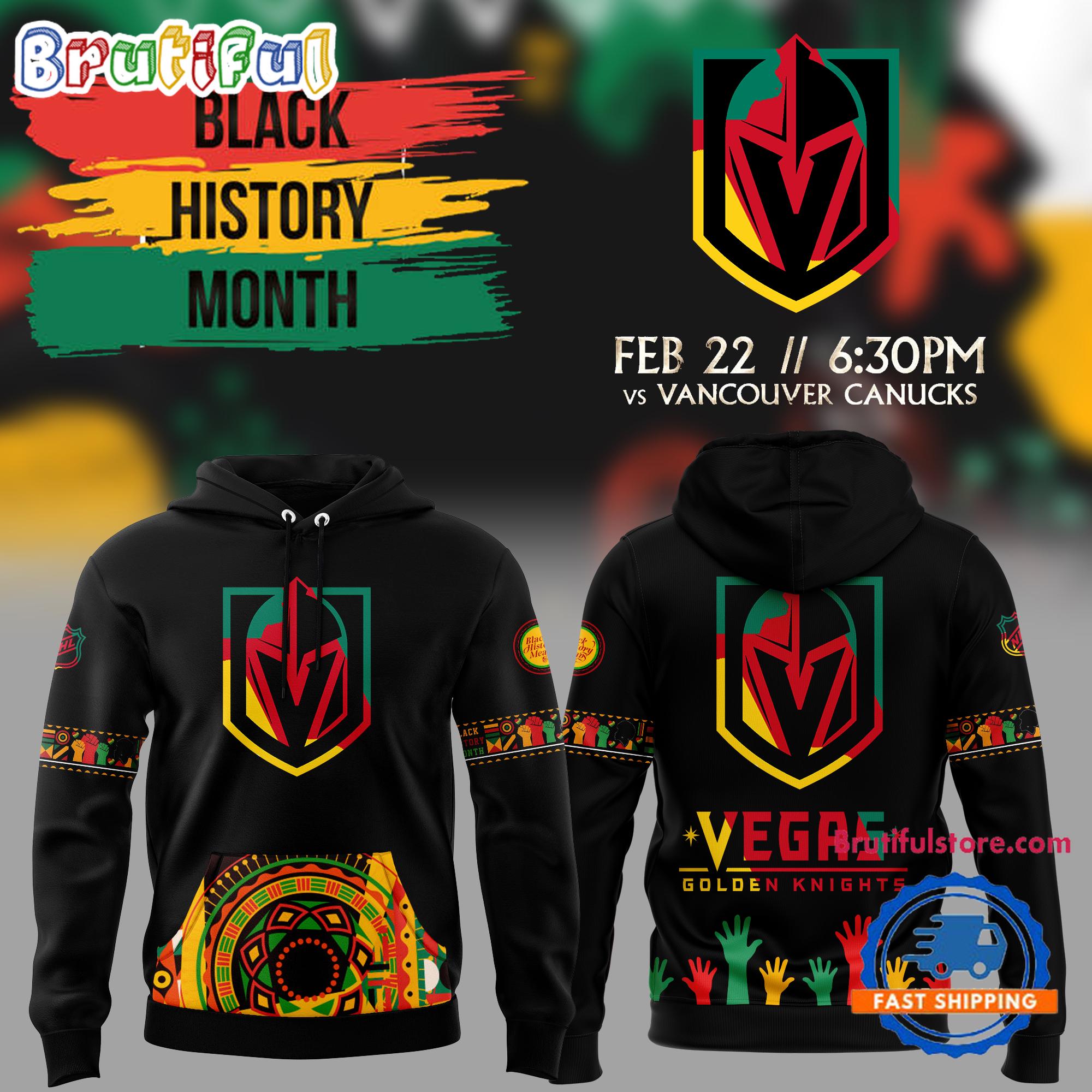 Vegas Golden Knights Black History Month Night 2025 Hoodie