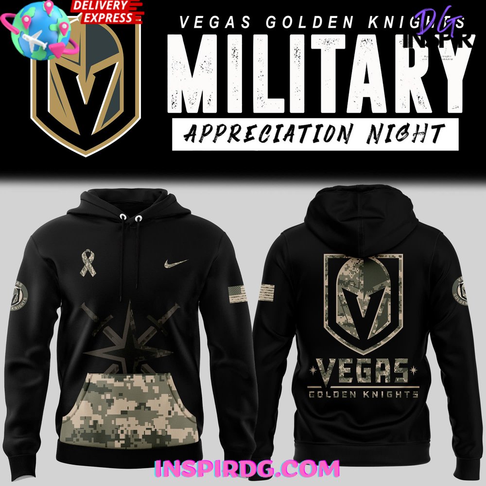 Vegas Golden Knights Military Appreciation 2025 Hoodie Gift For Sport Music Fans