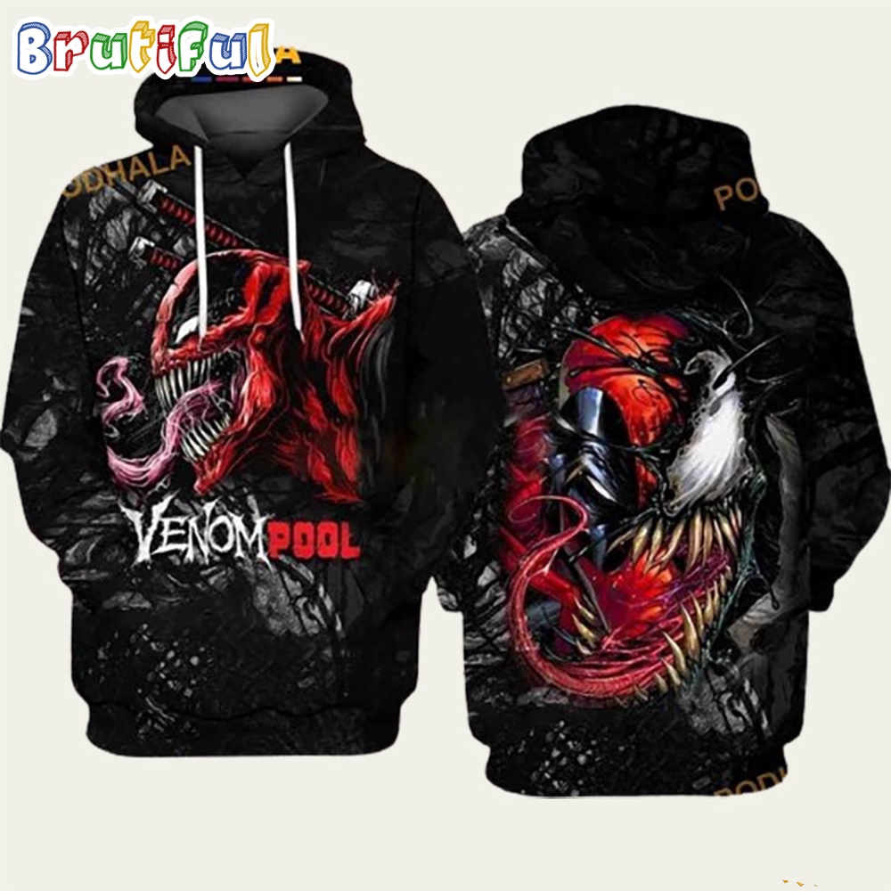 Venom Deadpool Marvel Hoodie Venom The Last Dance 3D Hoodie