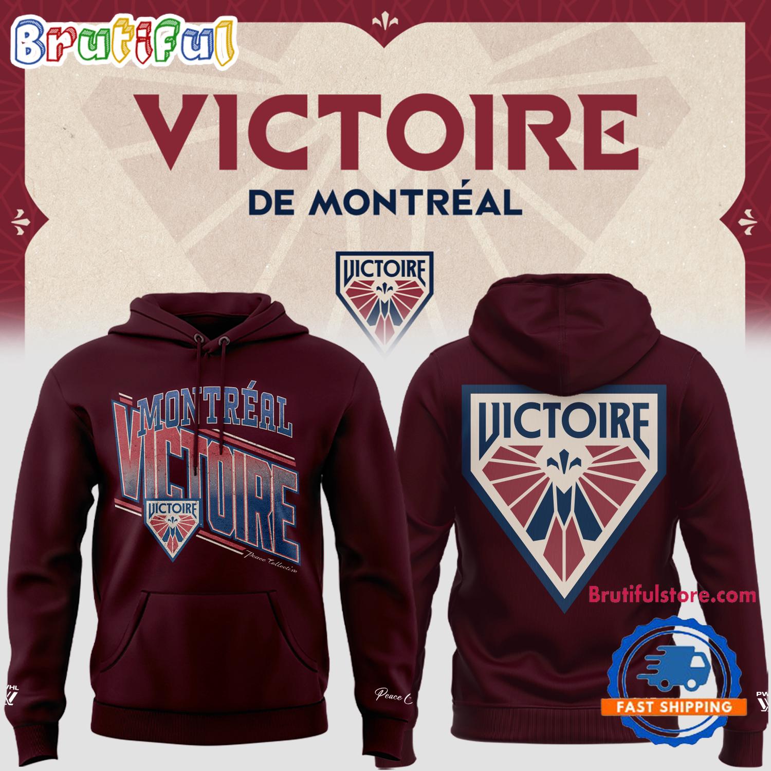 Victoire De Montreal Womens Hockey League 2024 Hoodie