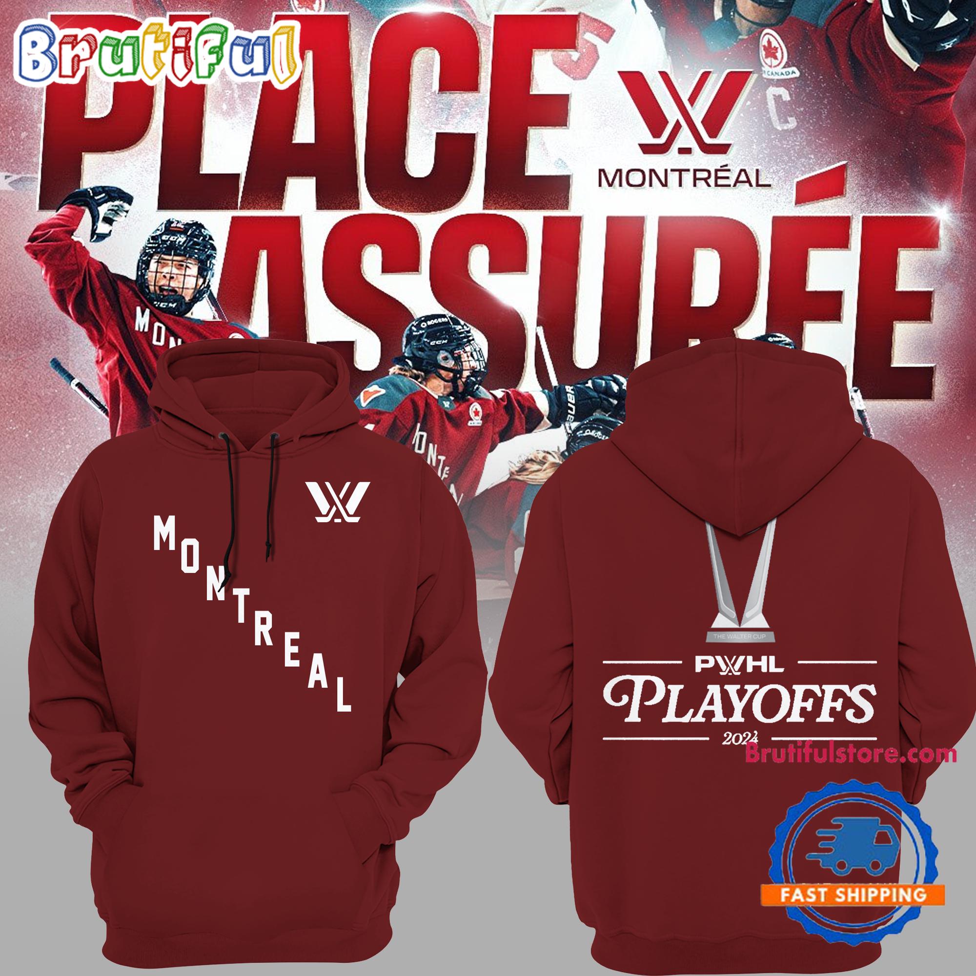 Victoire De Montreal Womens Hockey League PWHL Playoff 2024 Hoodie