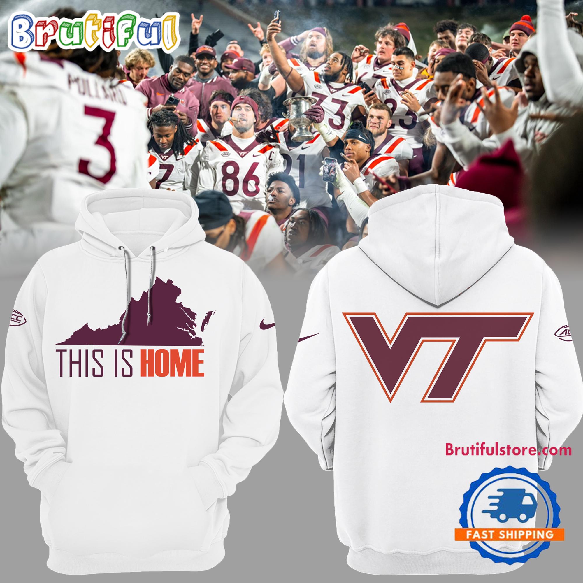 Virginia Tech Hokies Football This is Home Hoodie Shirt