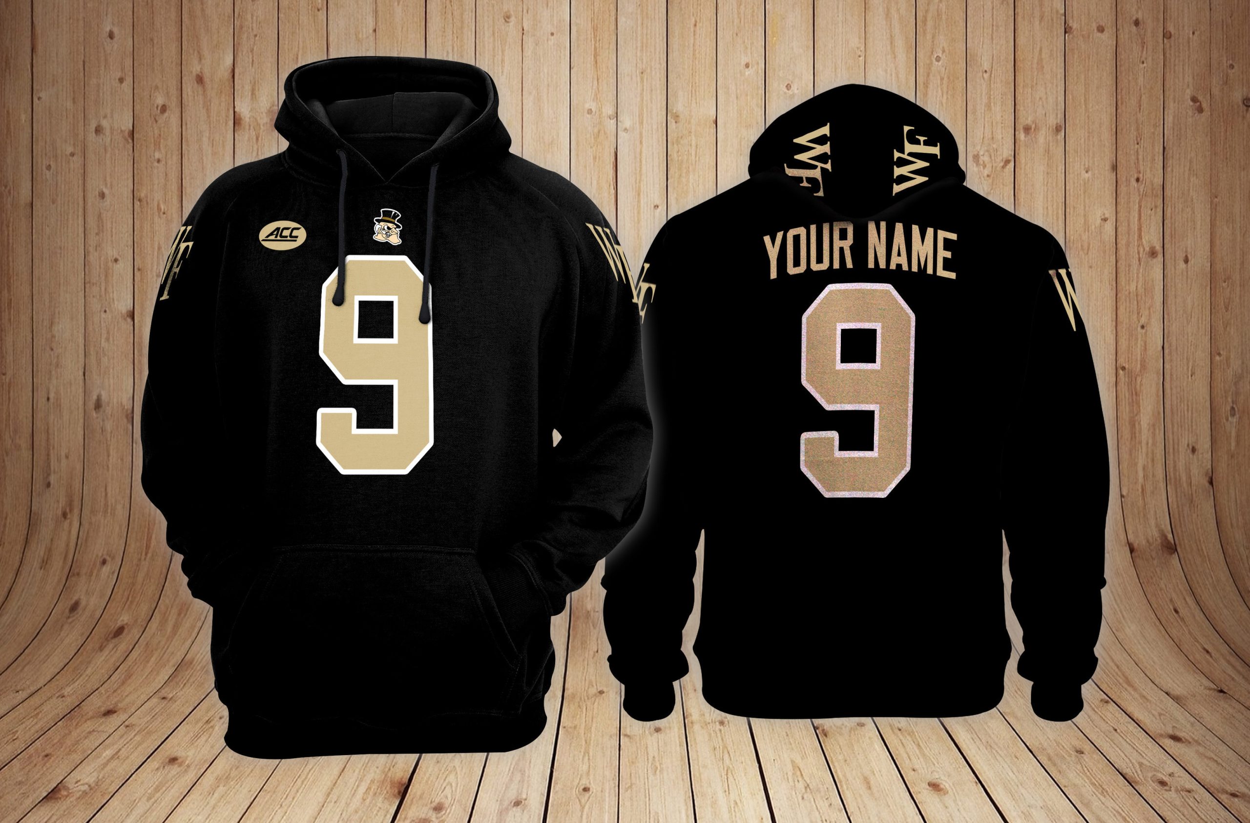Wake Forest Demon Deacons football NCAA Custom 3D Hoodie PT19321