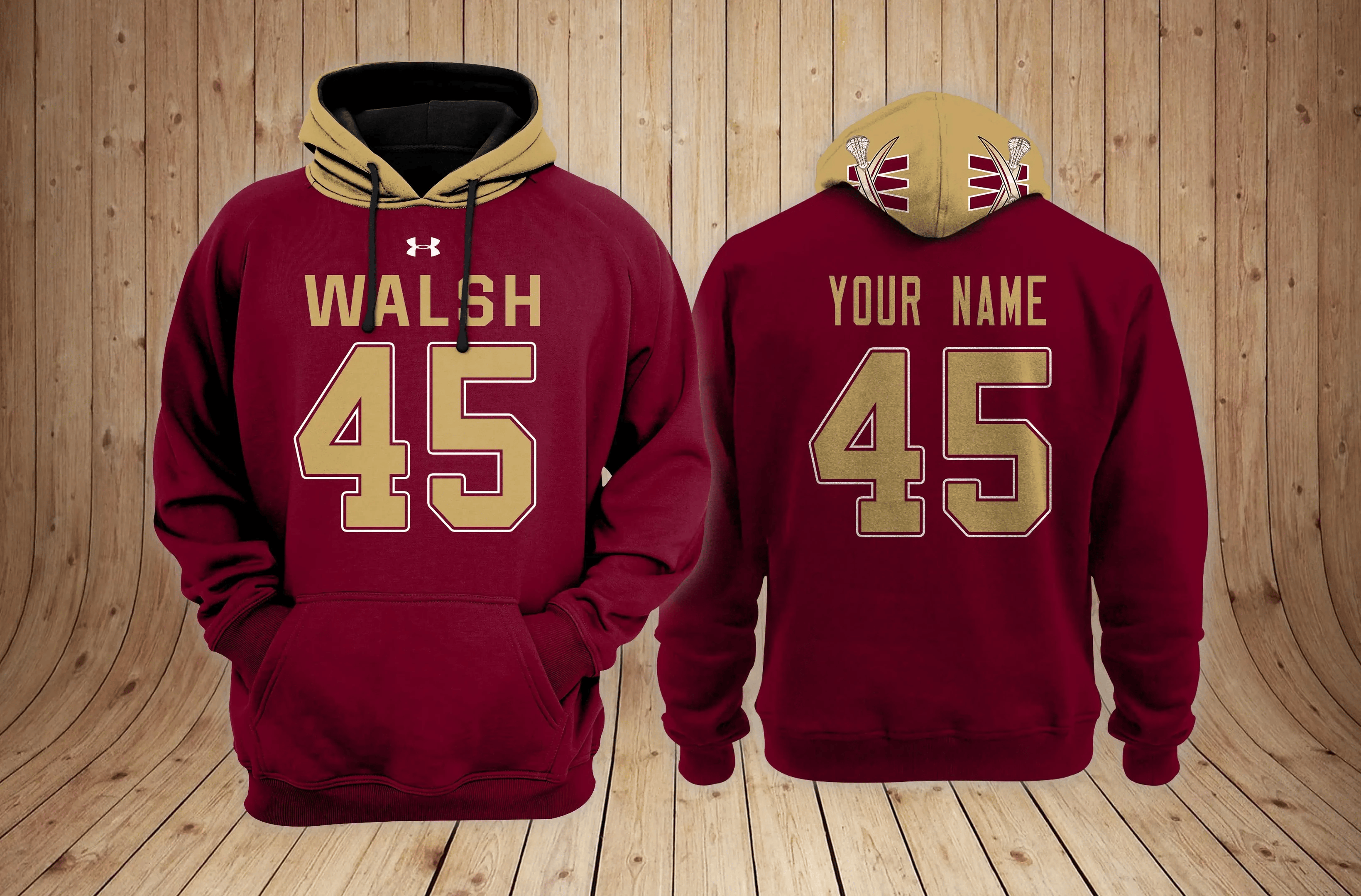 Walsh University Football Custom 3D printed Sweatshirt Hoodie Zipped Hoodie