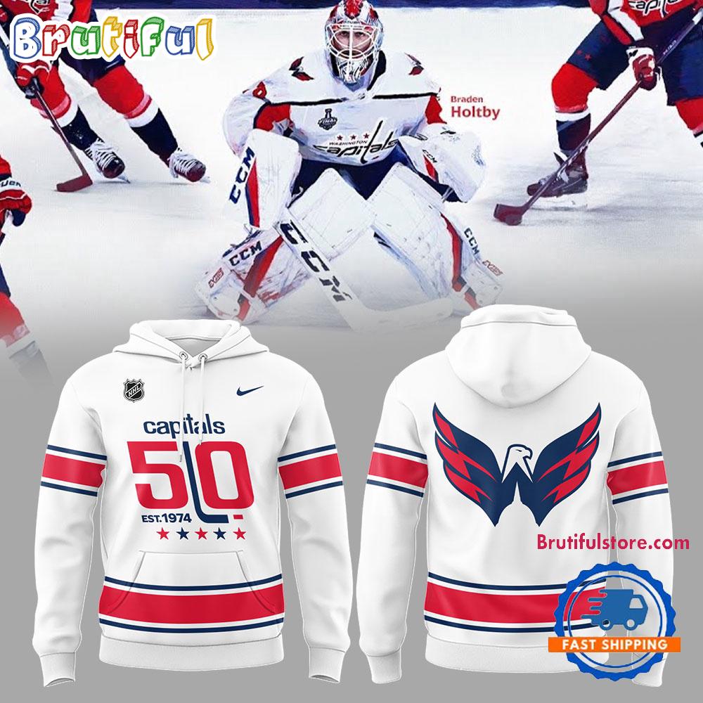 Washington Capitals 50th Anniversary Hoodie Gift For Sport Music Fans