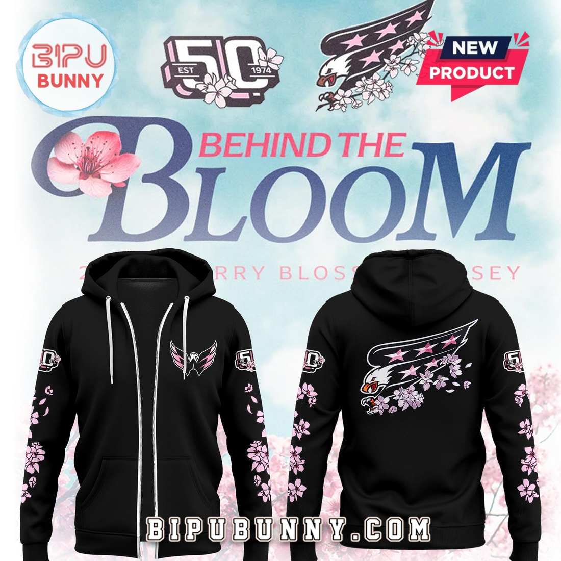 Washington Capitals Behind The Bloom 2025 Hoodie