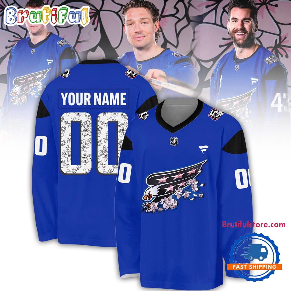 Washington Capitals CHERRY BLOSSOM 2025 Hockey Jersey