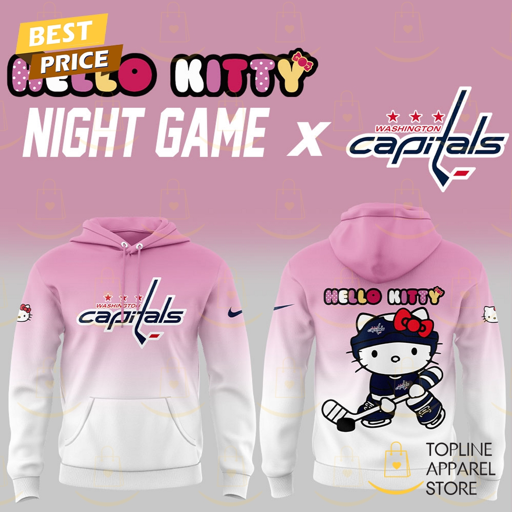 Washington Capitals x Hello Kitty Night Game Hoodie - Pink