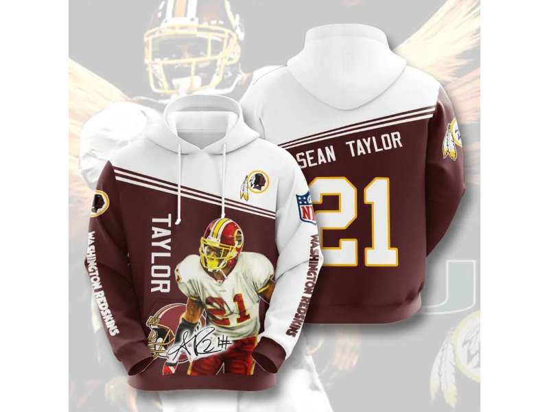 Washington Commanders 21 Taylor NFL Football Team Hoodie