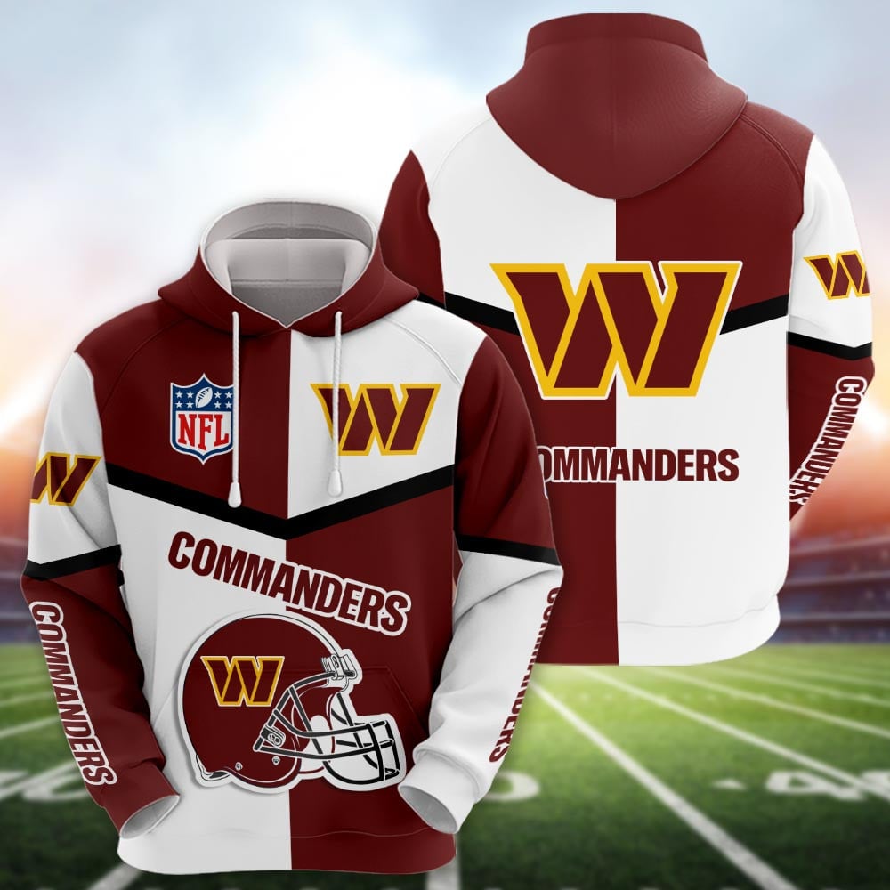 Washington Commanders 3D printed Sweatshirt Hoodie Zipped Hoodie