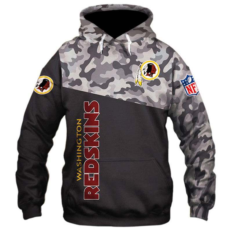 Washington Commanders Army Camo V3 NFL Football Team Hoodie
