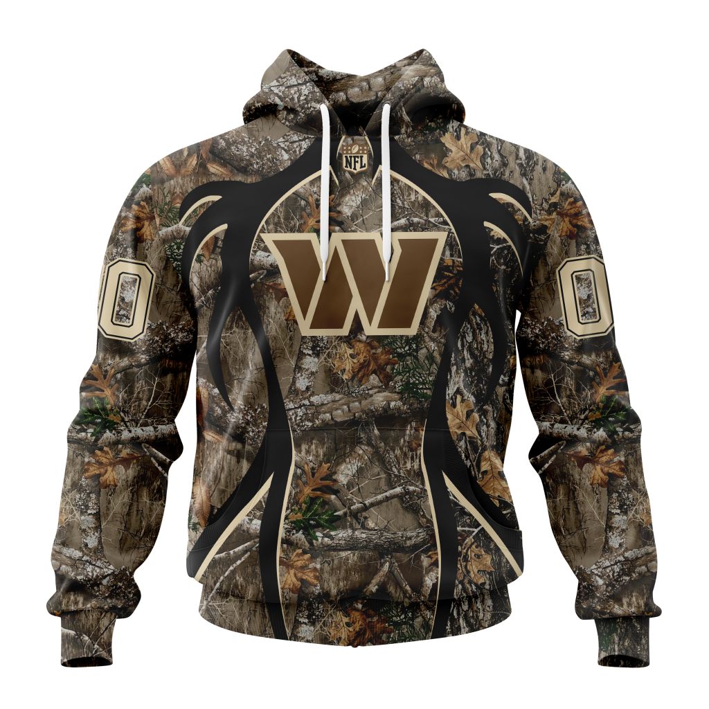 Washington Commanders Hunting Camo V1 NFL Football Team Hoodie