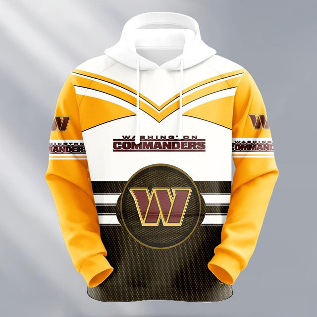 Washington Commanders Logo NFL 3D Hoodie Version 206