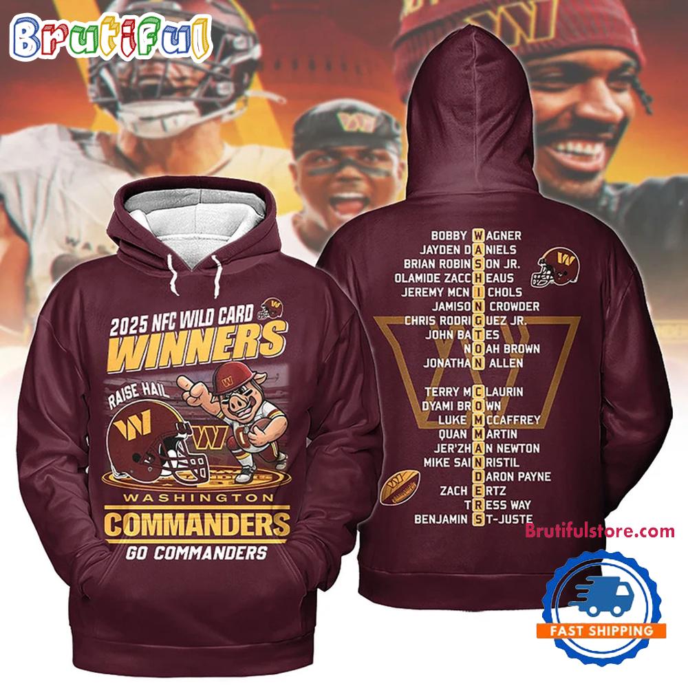 Washington Commanders NFC Divisional 2025 Winners Hoodie