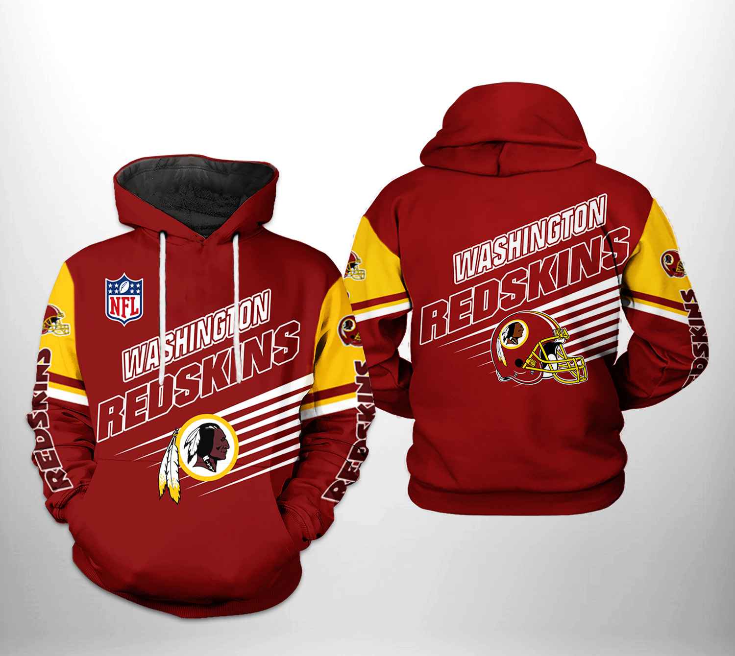 Washington Commanders Red NFL Football Team Hoodie