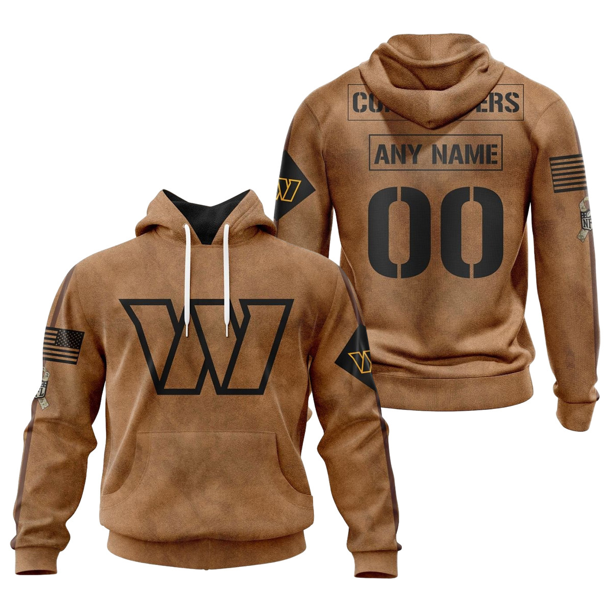 Washington Commanders Salute To Service Club 3D printed Sweatshirt Hoodie Zipped Hoodie