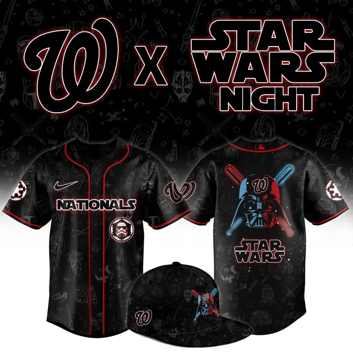 Washington Nationals 2025 Star Wars Night  Jersey Gift Ideas For Baseball Players