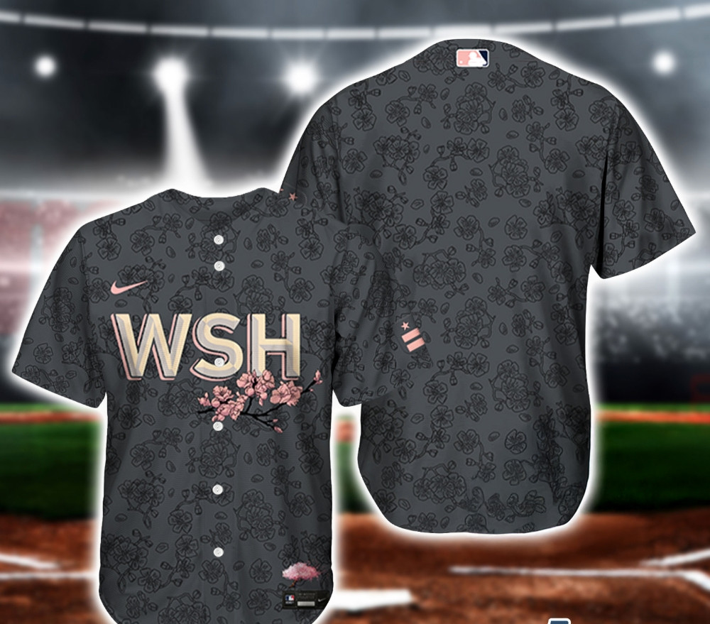 Washington Nationals Cherry Blossom City Connect Jersey 2025 MLB Baseball Merch Apparel