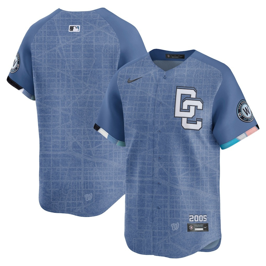 Washington Nationals City Connect Jersey 2025 District Blueprint MLB Baseball Merch Gifts