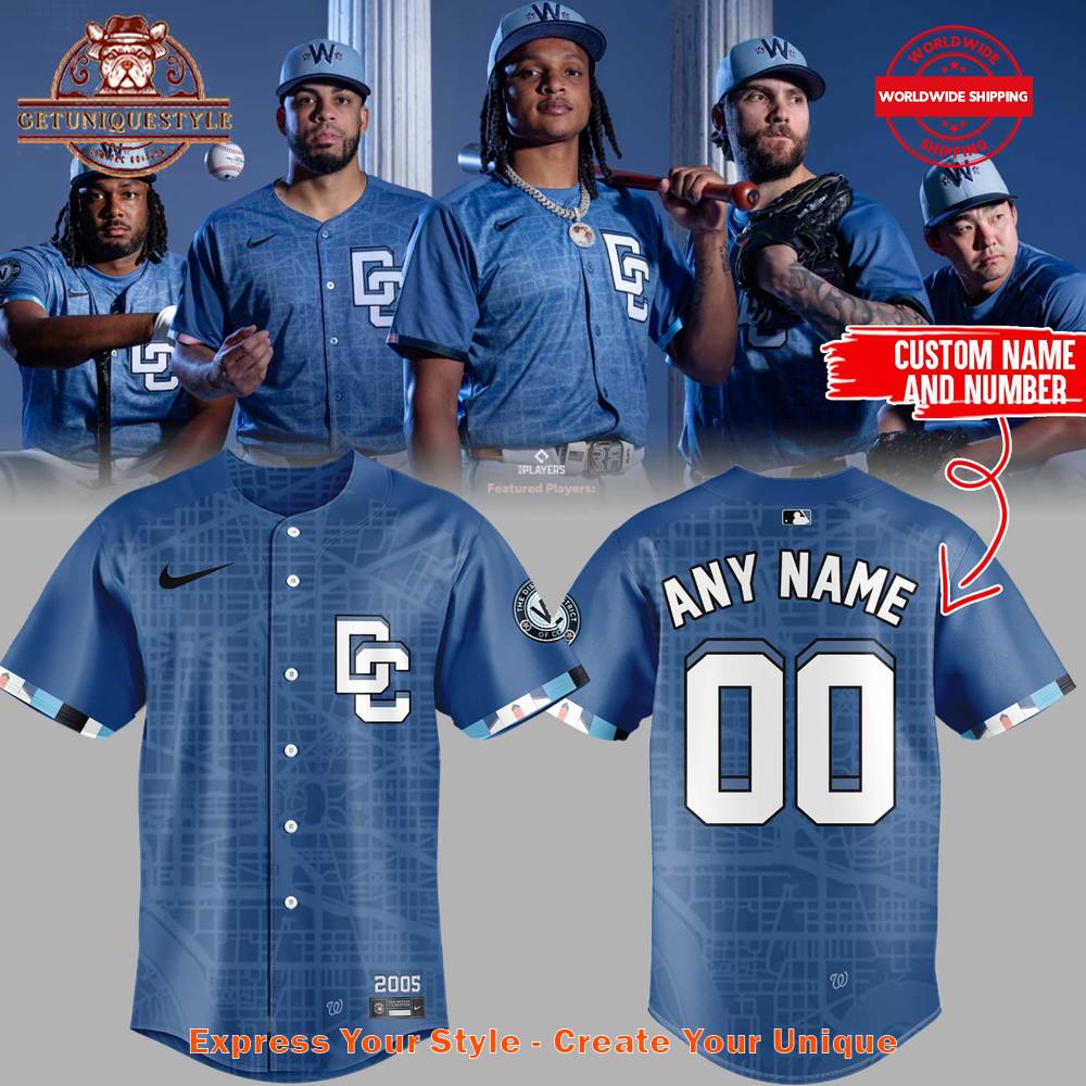 Washington Nationals New City Connect Baseball Jersey