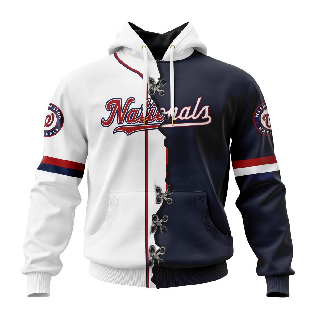 Washington Nationals Personalized Mix Jersey Hoodie Gift For Sport Music Fans