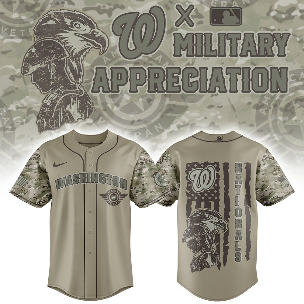 Washington Nationals x Veteran U.S 2025 Baseball Jersey Best Gifts For Baseball Fans