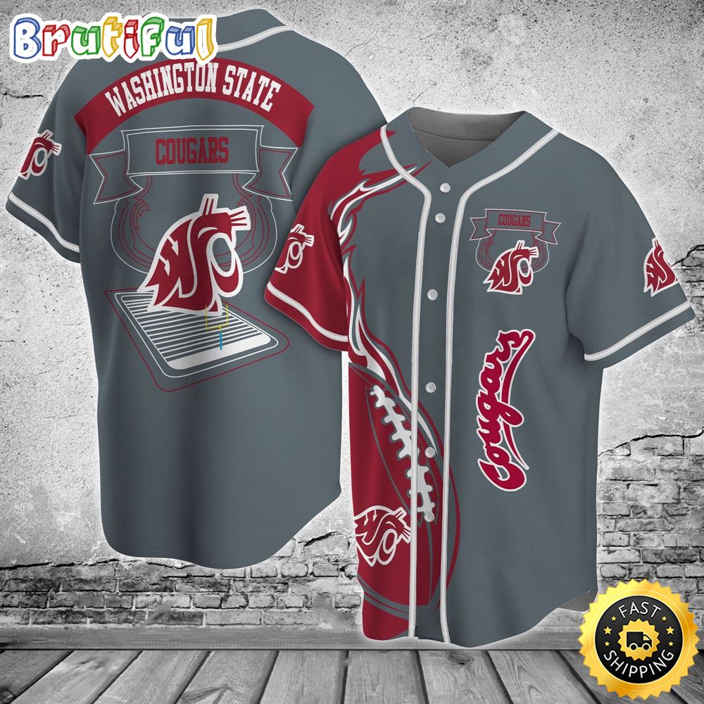 Washington State Cougars Classic MLB Baseball Jersey Shirt