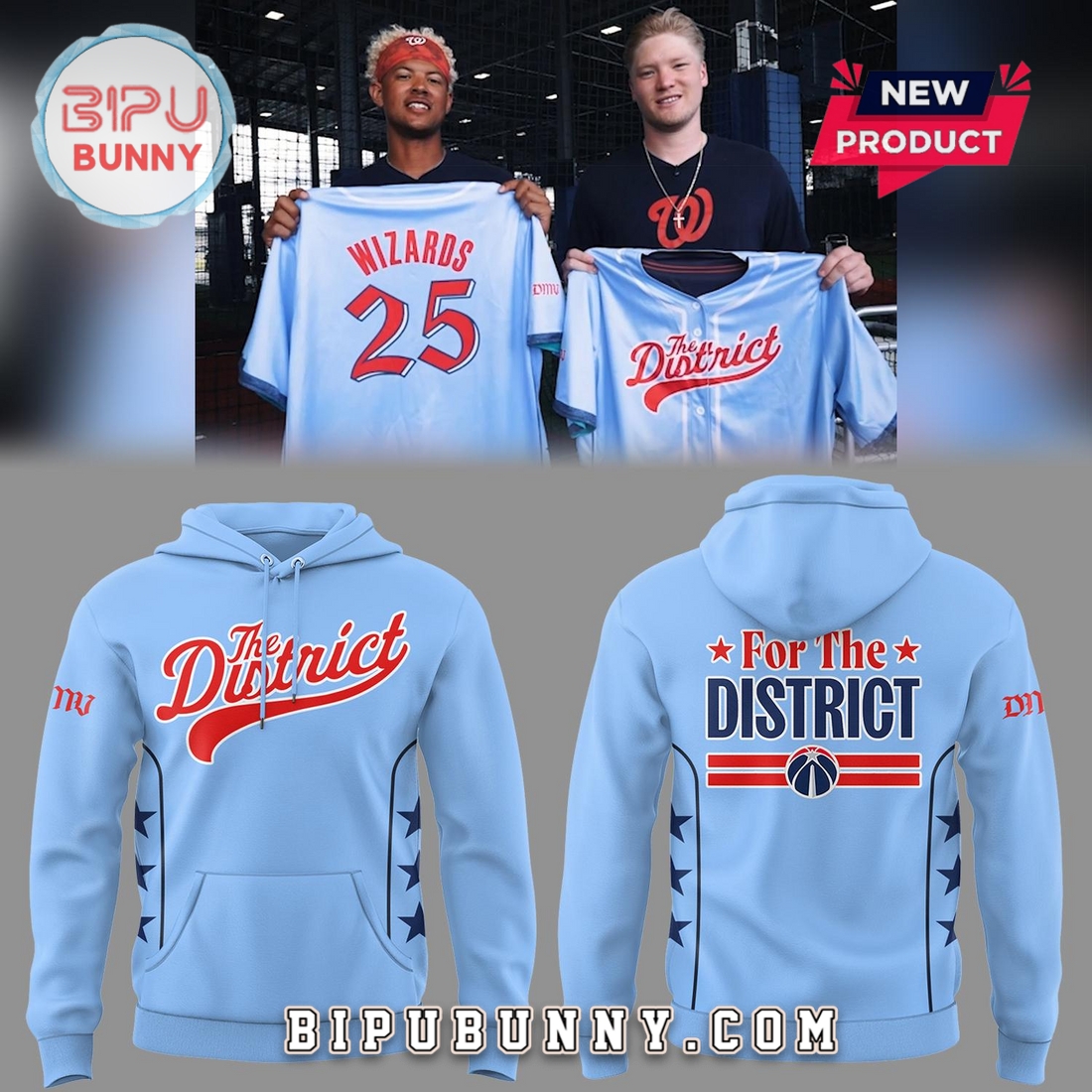 Washington Wizards Basketball City Edition Hoodie