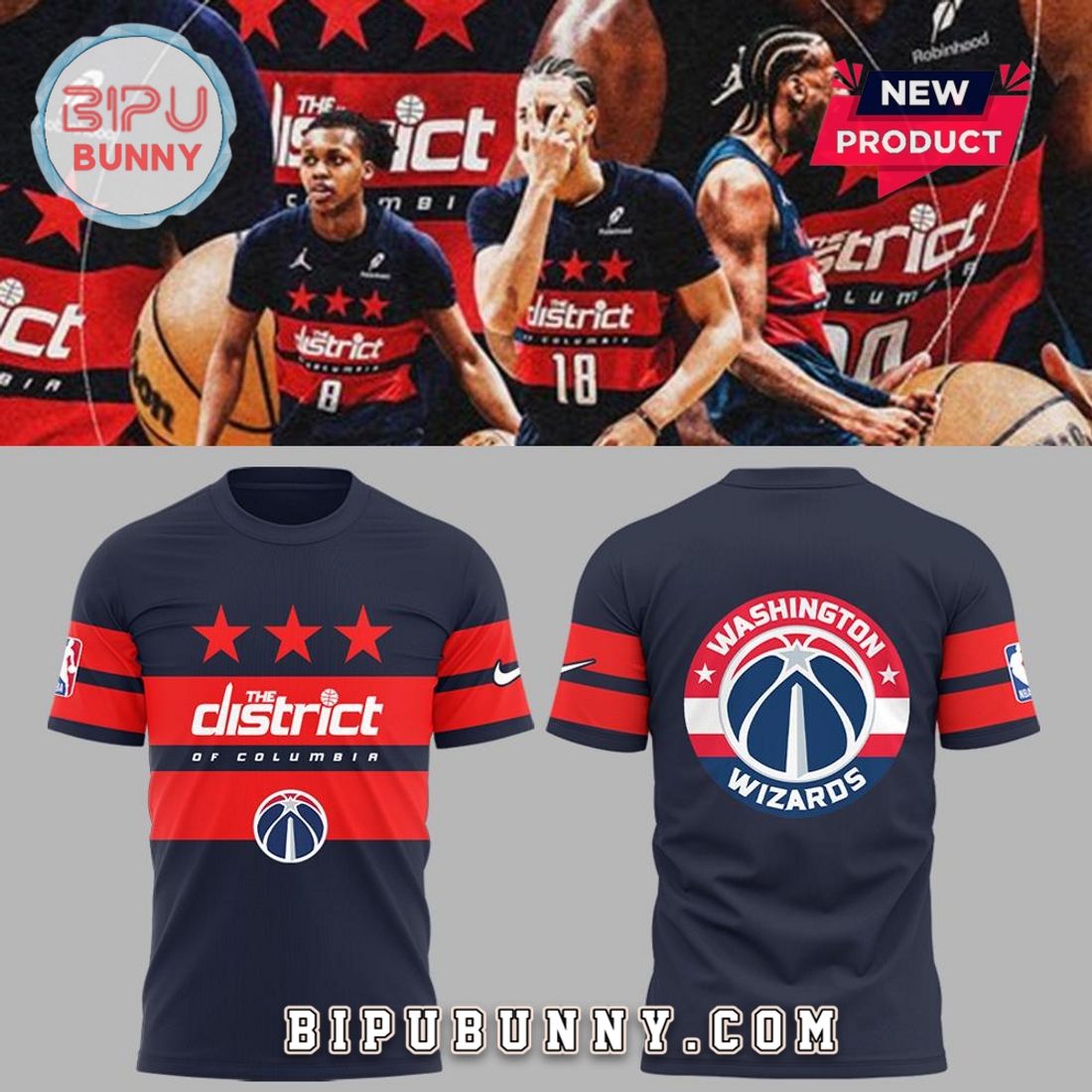 Washington Wizards Statement Swingman 2025 Hoodie